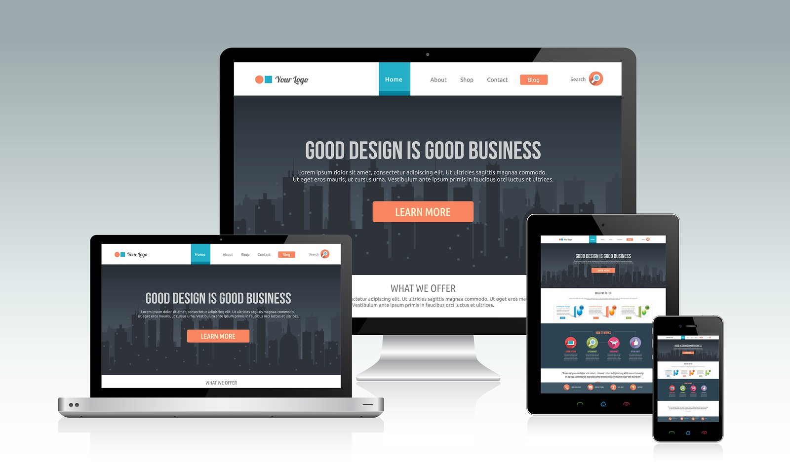 mobile responsive website design